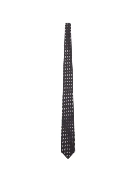 TOM FORD geometric-pattern silk tie