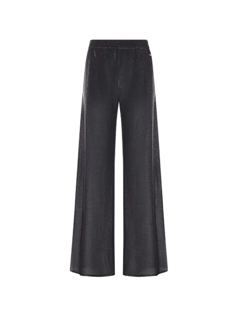 Gucci metallic-effect high-waisted trousers