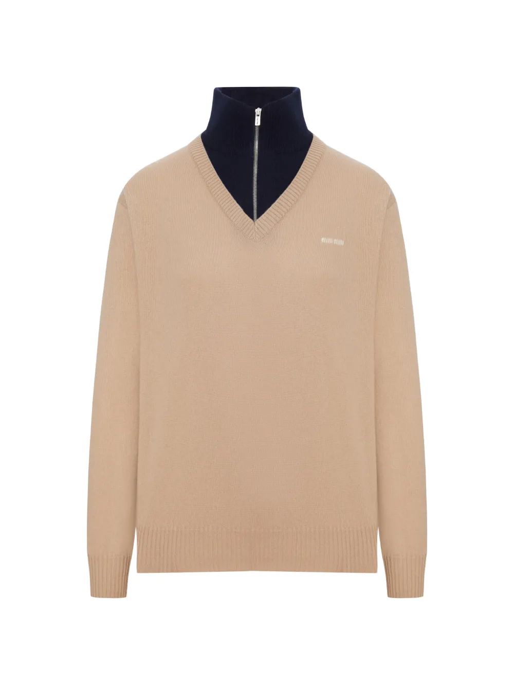 Miu Miu cashmere turtleneck sweater - Marrone