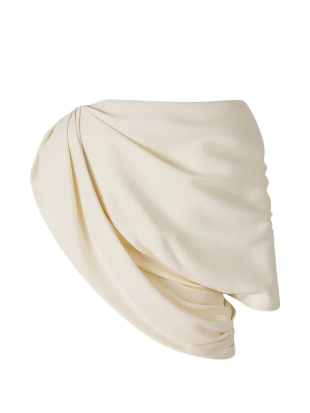 Balenciaga one-shoulder draped top Beige