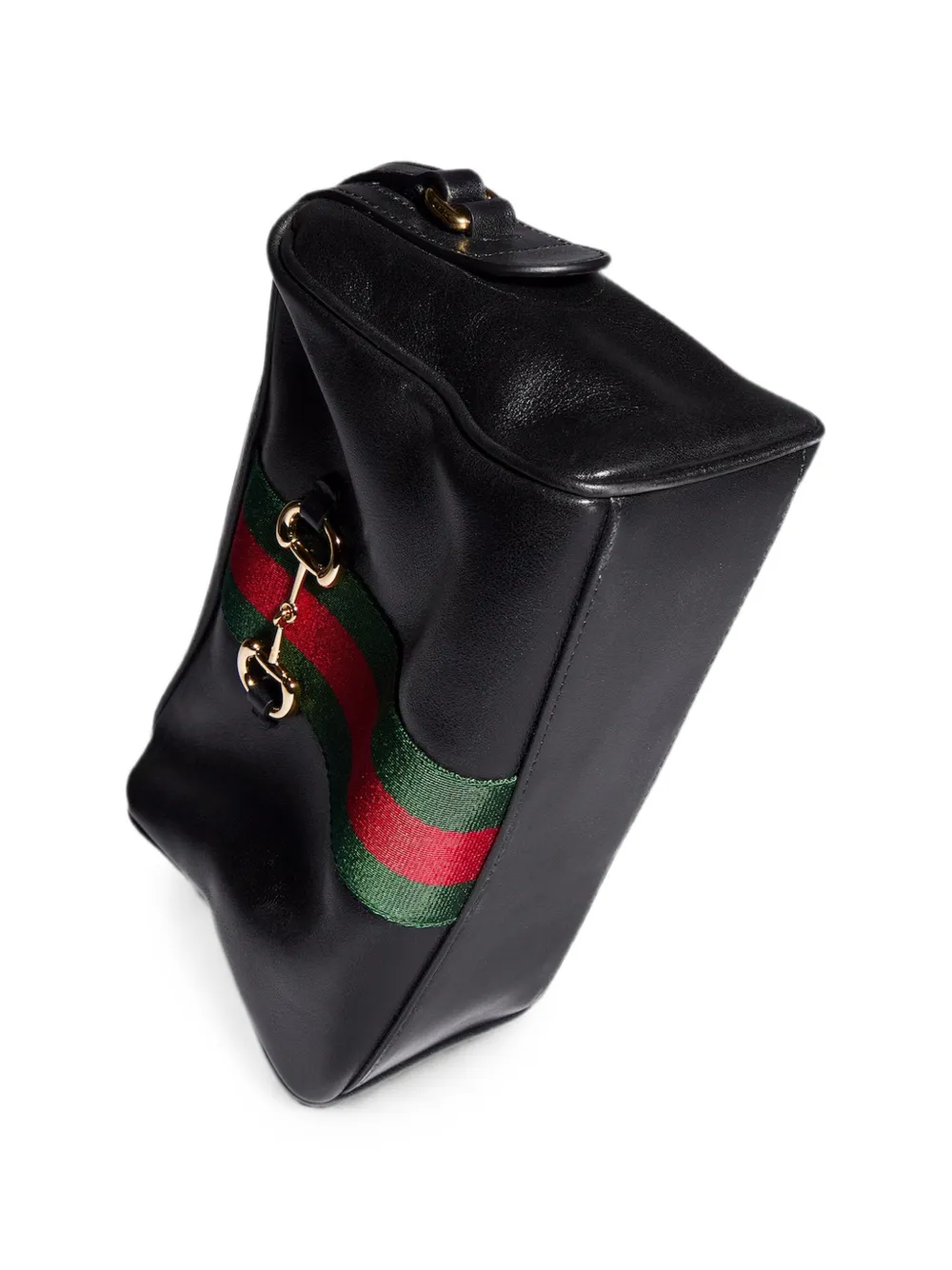 Gucci Kleine Horsebit Web cameratas Zwart
