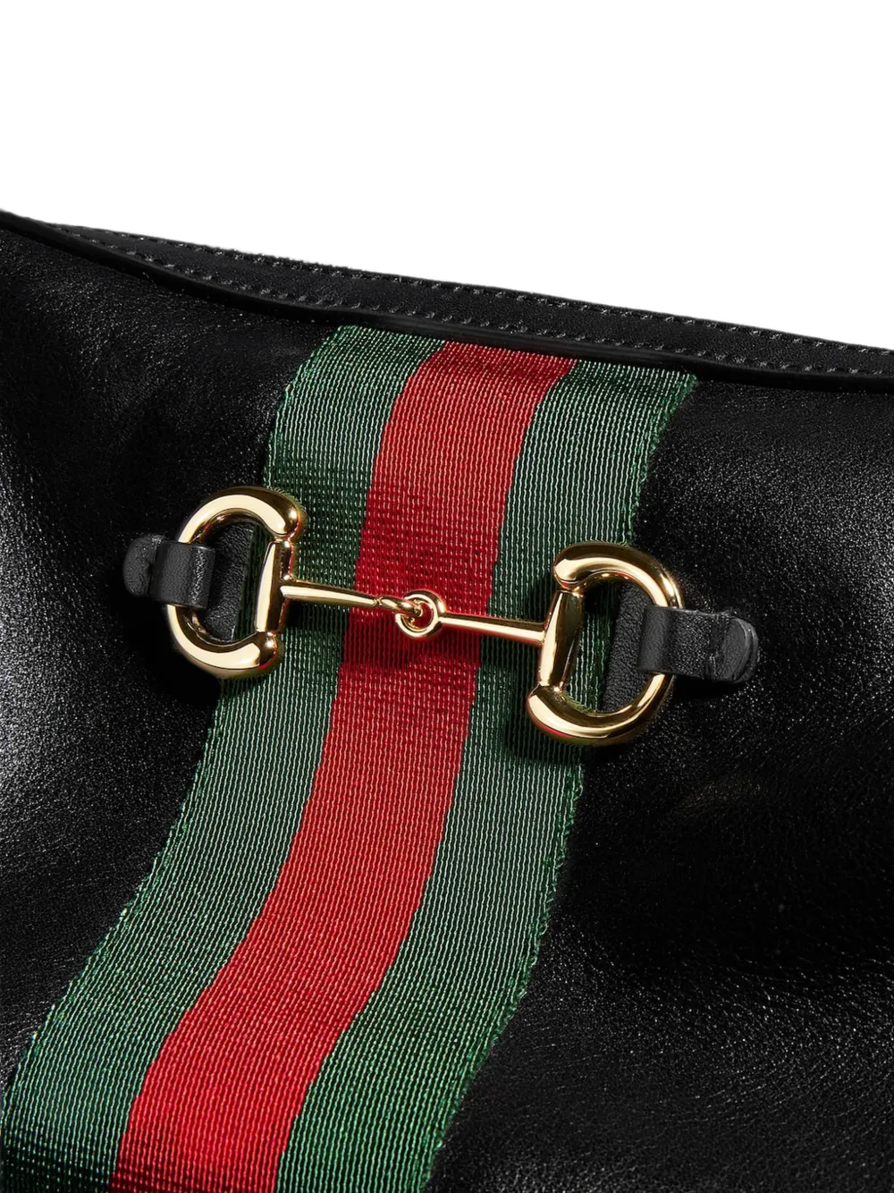 Gucci Kleine Horsebit Web cameratas Zwart