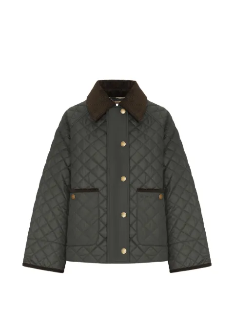 Barbour Ava quilted corduroy-collar jacket