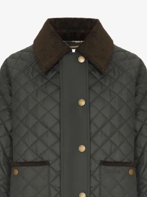BARBOUR 아바 퀼팅 코듀로이 카라 자켓