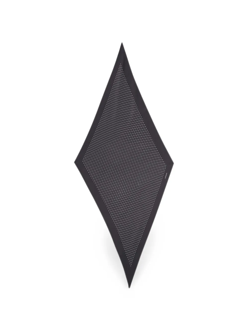 Lardini Polka Dot-print Diamond Scarf In Schwarz