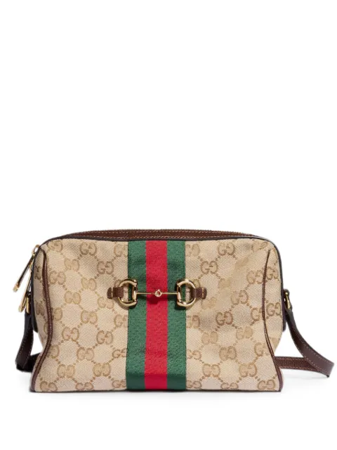 Gucci Borsa a tracolla Morsetto piccola con decorazione Web