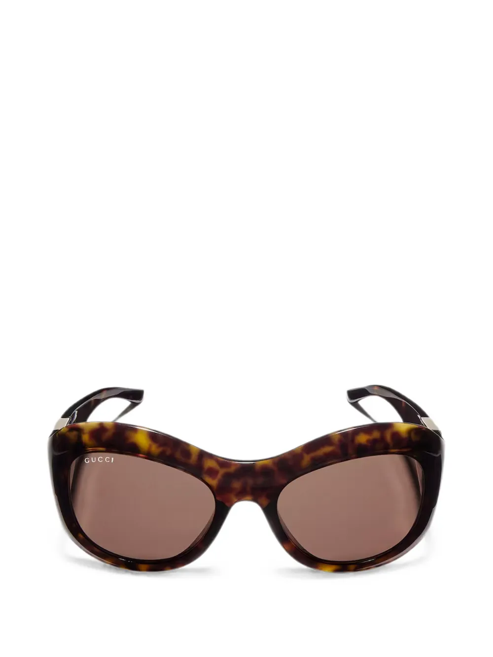 Gucci Eyewear Occhiali da sole GG geometrici - Marrone