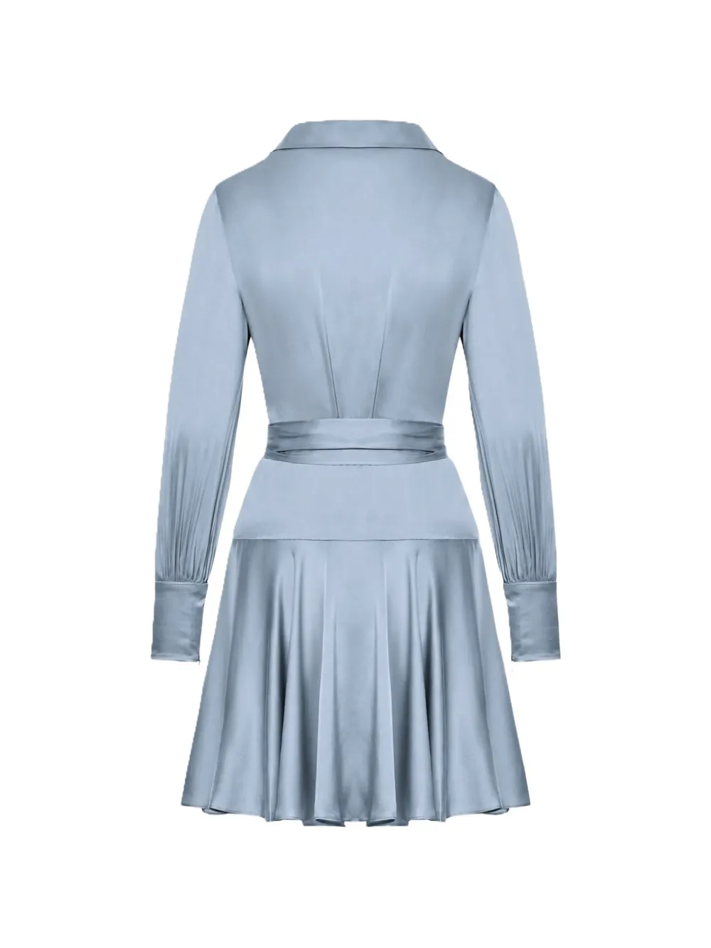 ZIMMERMANN Zijden mini-wikkeljurk Blauw