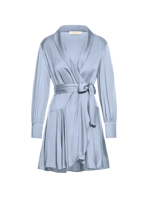 ZIMMERMANN silk wrap mini dress