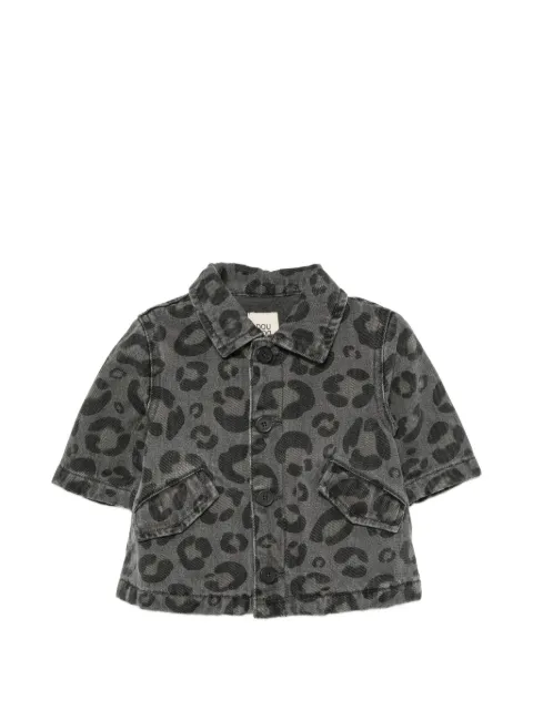 Douuod Kids leopard-print denim jacket