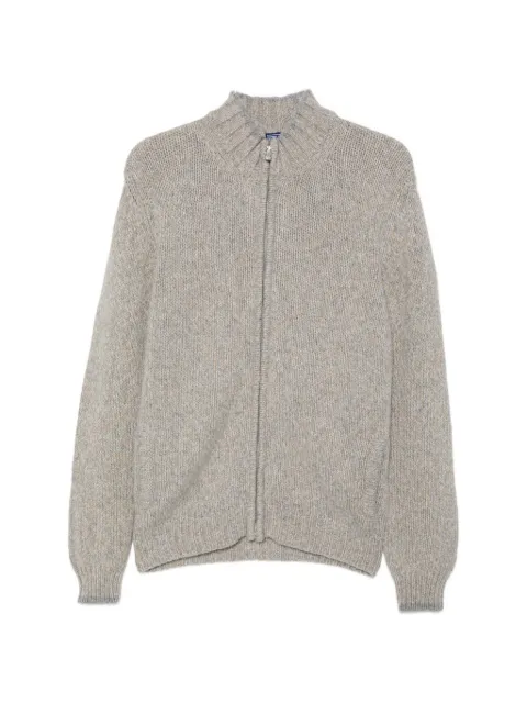 Fedeli zip-fastening chunky-knit cardigan