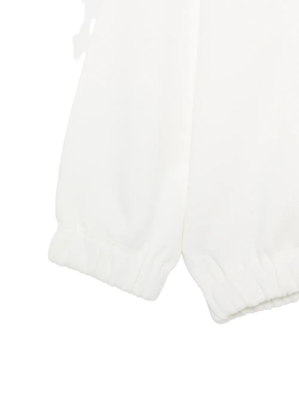 Douuod Kids Trui met elastische manchetten en rits Wit