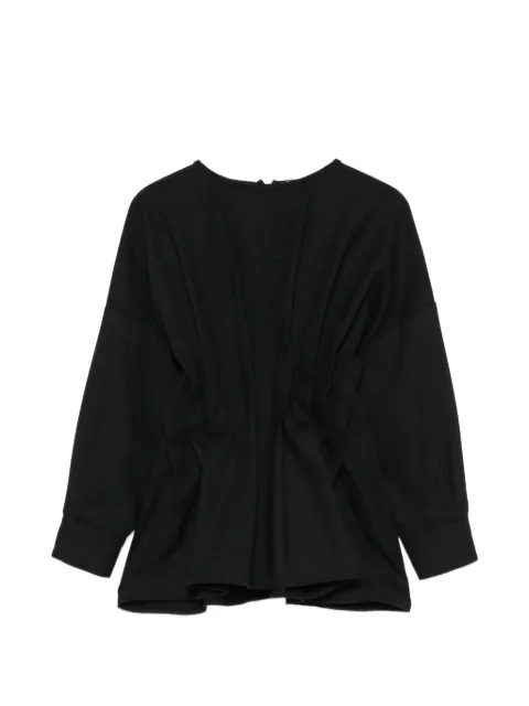 Douuod Kids blusa con pliegues manga larga