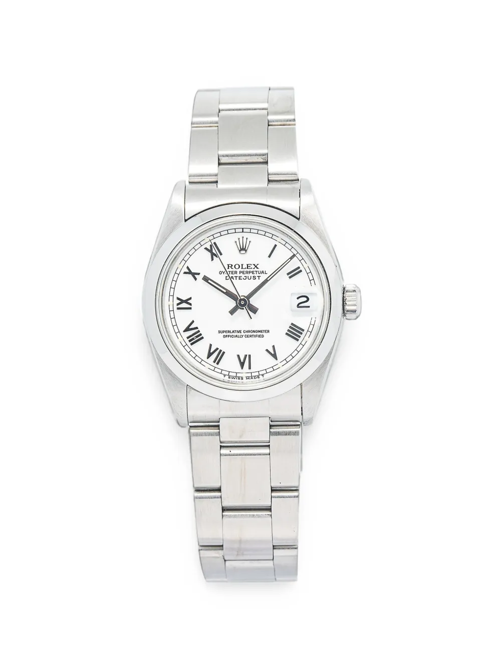 Rolex Datejust Armbanduhr mit römischen Ziffern 31mm - Weiß