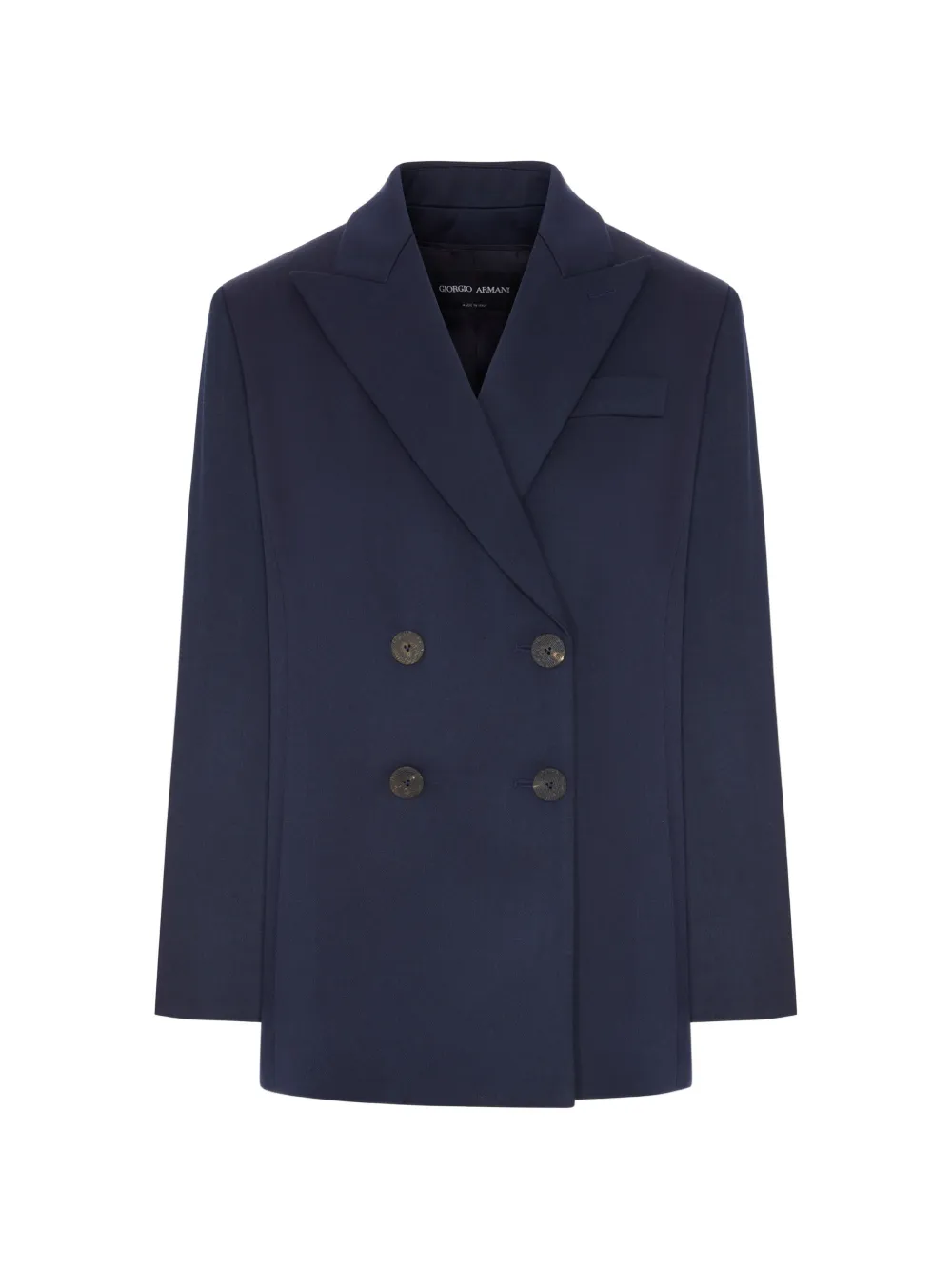 Giorgio Armani double-breasted wool blazer - Blau