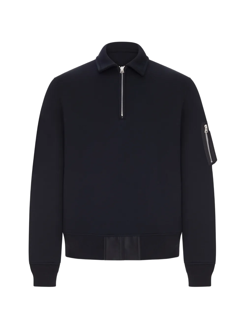 sacai zip-fastening sweatshirt - Nero