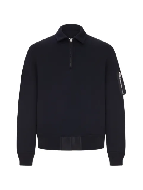 sacai zip-fastening sweatshirt
