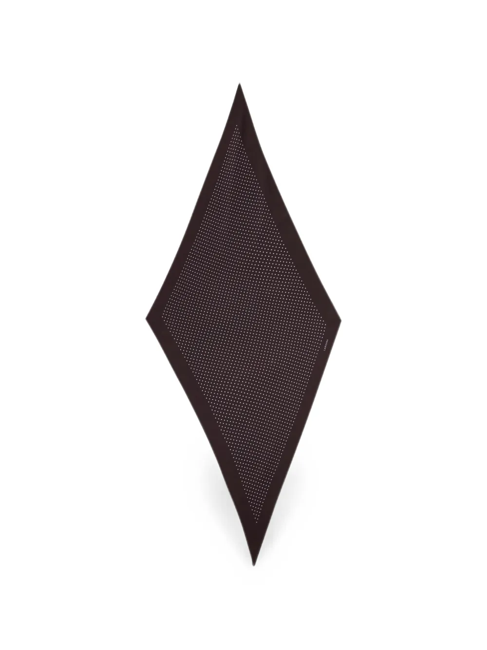 Lardini Polka-dot Diamond-shaped Scarf In Braun