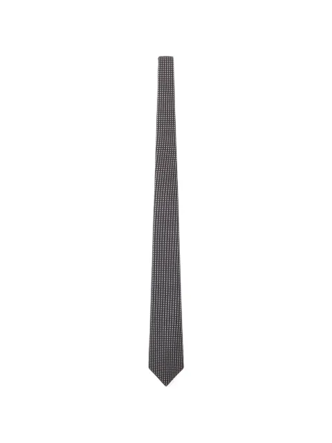 TOM FORD geometric-pattern silk tie