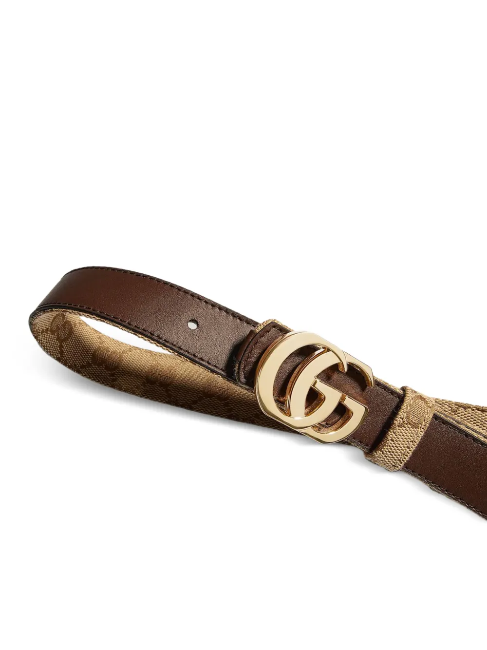 Gucci Omkeerbare riem met GG Marmont Beige