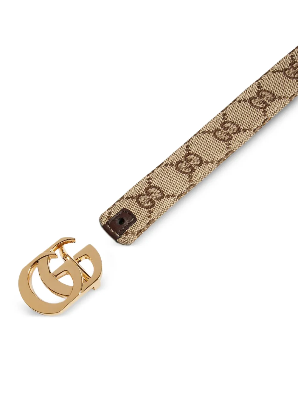 Gucci Omkeerbare riem met GG Marmont Beige