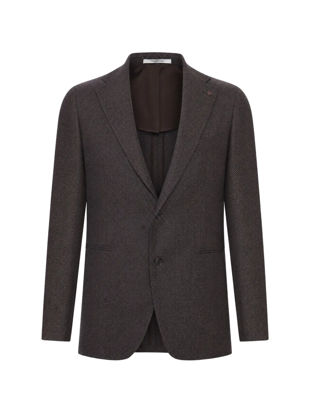 Tagliatore notched-lapel single-breasted blazer - Marrone