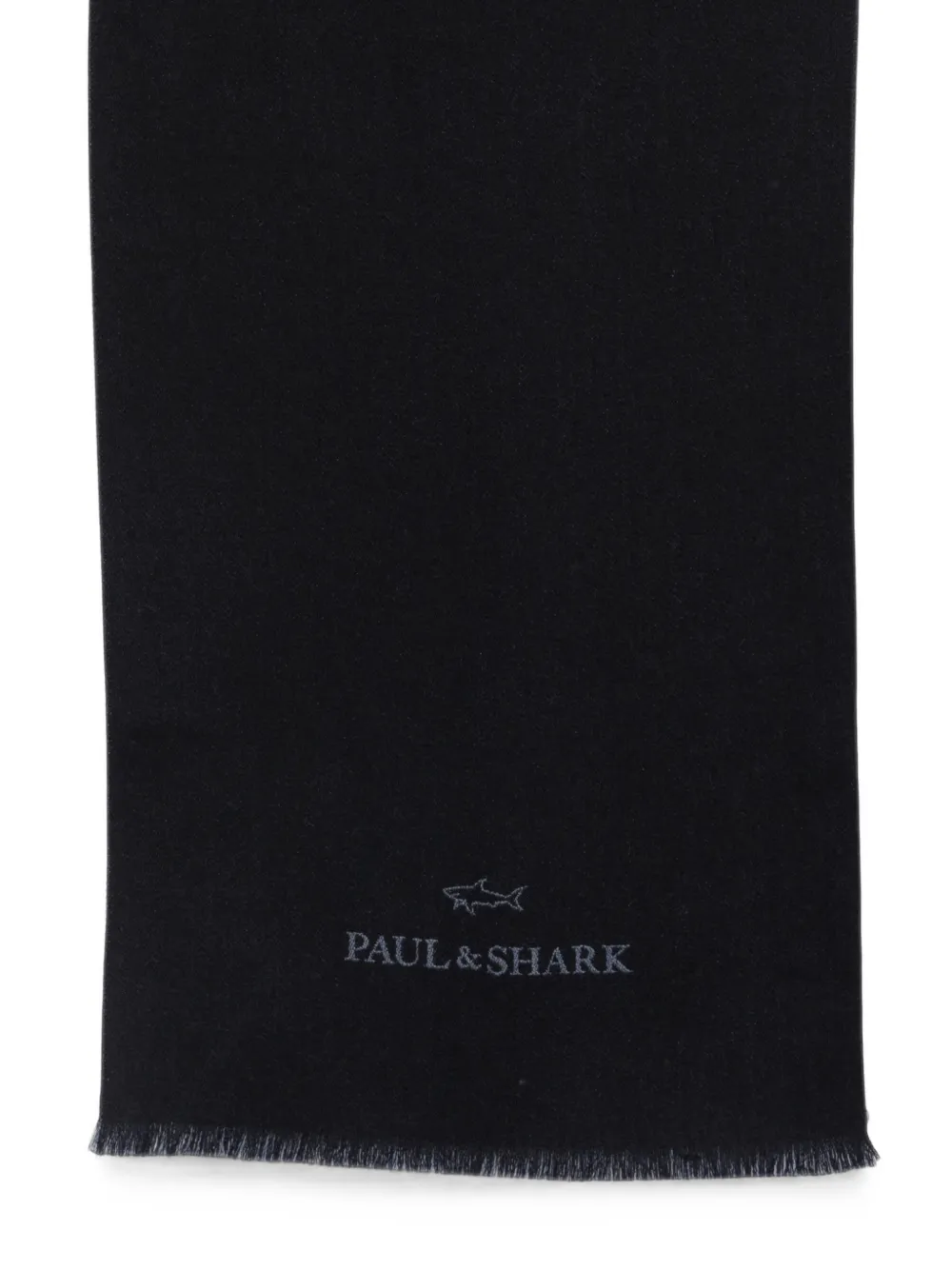 Paul & Shark Sjaal met geborduurd logo Blauw