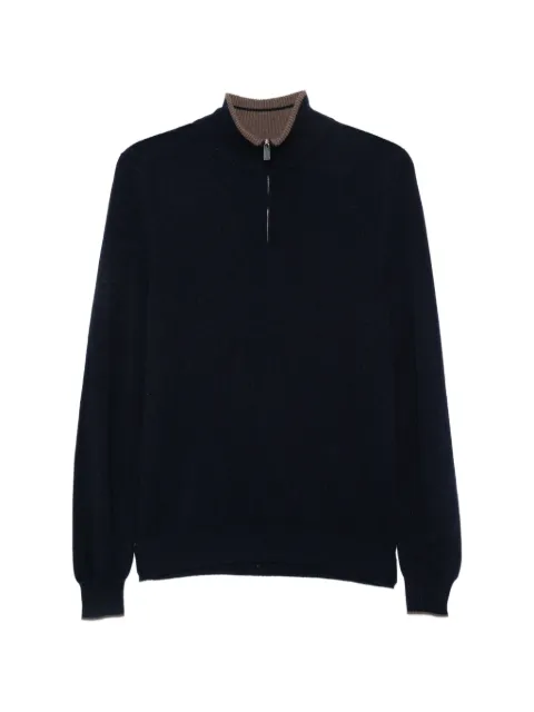 Fedeli half-zip knitted sweater