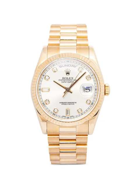 Rolex Day-Date fluted bezel 36mm watch