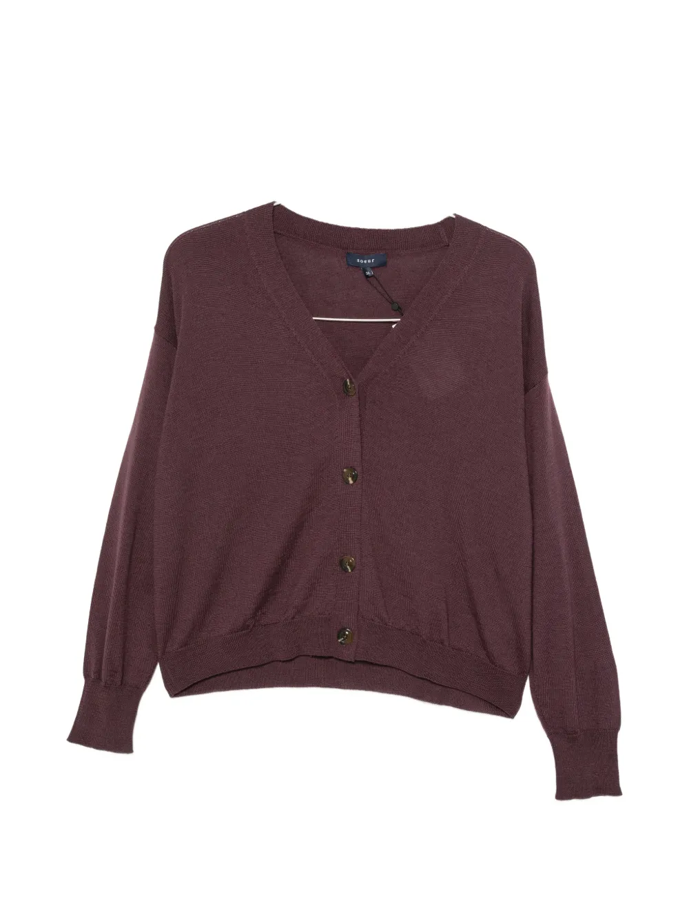 Soeur V-neck button-up cardigan - Viola