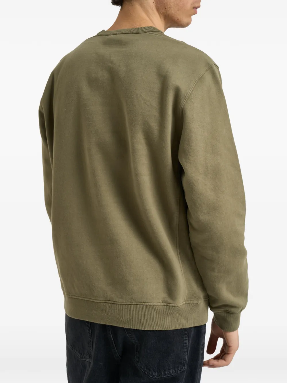 Stone Island logo-patch sweater Groen