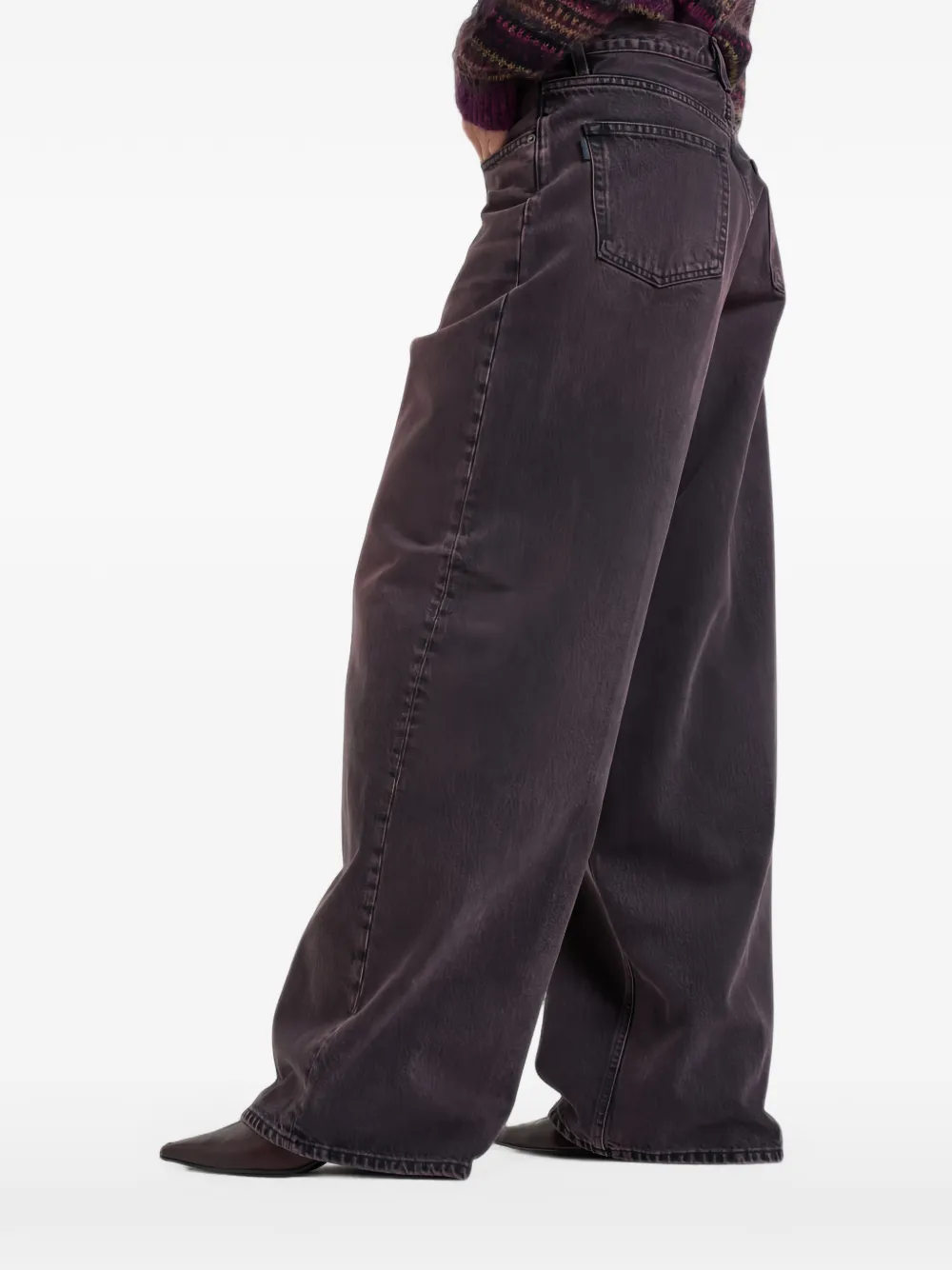 Haikure Bethany wide-leg jeans Roze