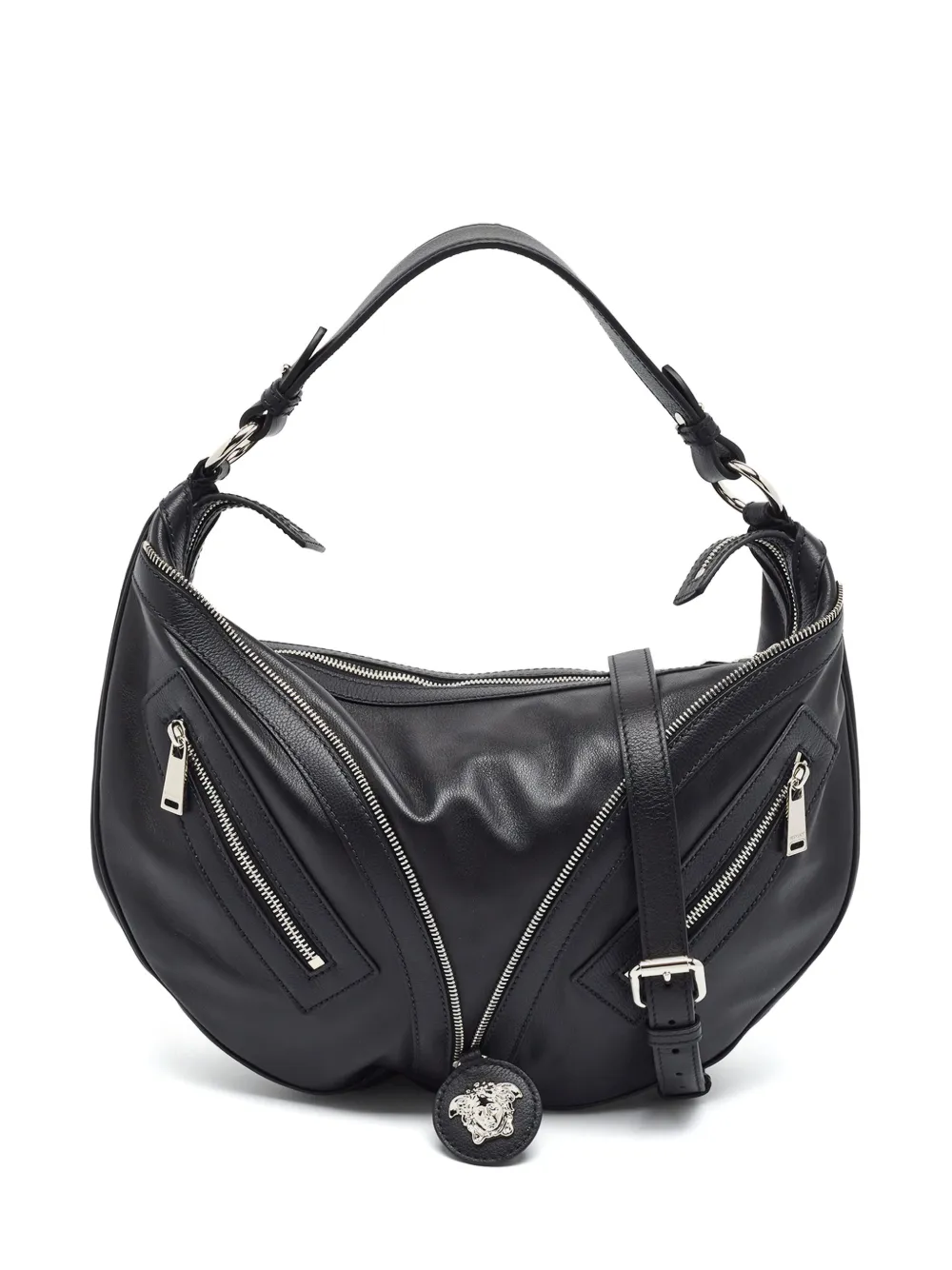 Versace Pre-Owned sac à main Repeat en cuir - Noir Versace Pre-Owned sac à main Repeat en cuir - Noir