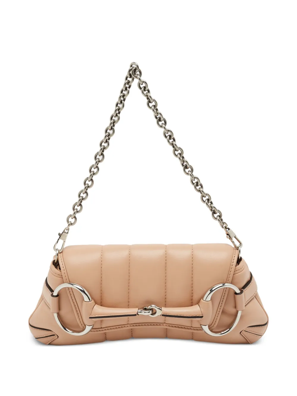 Gucci Pre-Owned small maxi-Horsebit quilted shoulder bag - Toni neutri