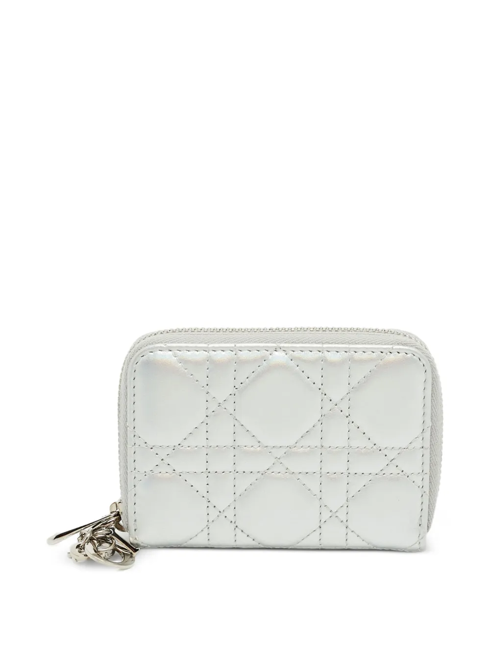 Christian Dior Pre-Owned 2023 Lady Dior Voyageur Cannage wallet - Silber