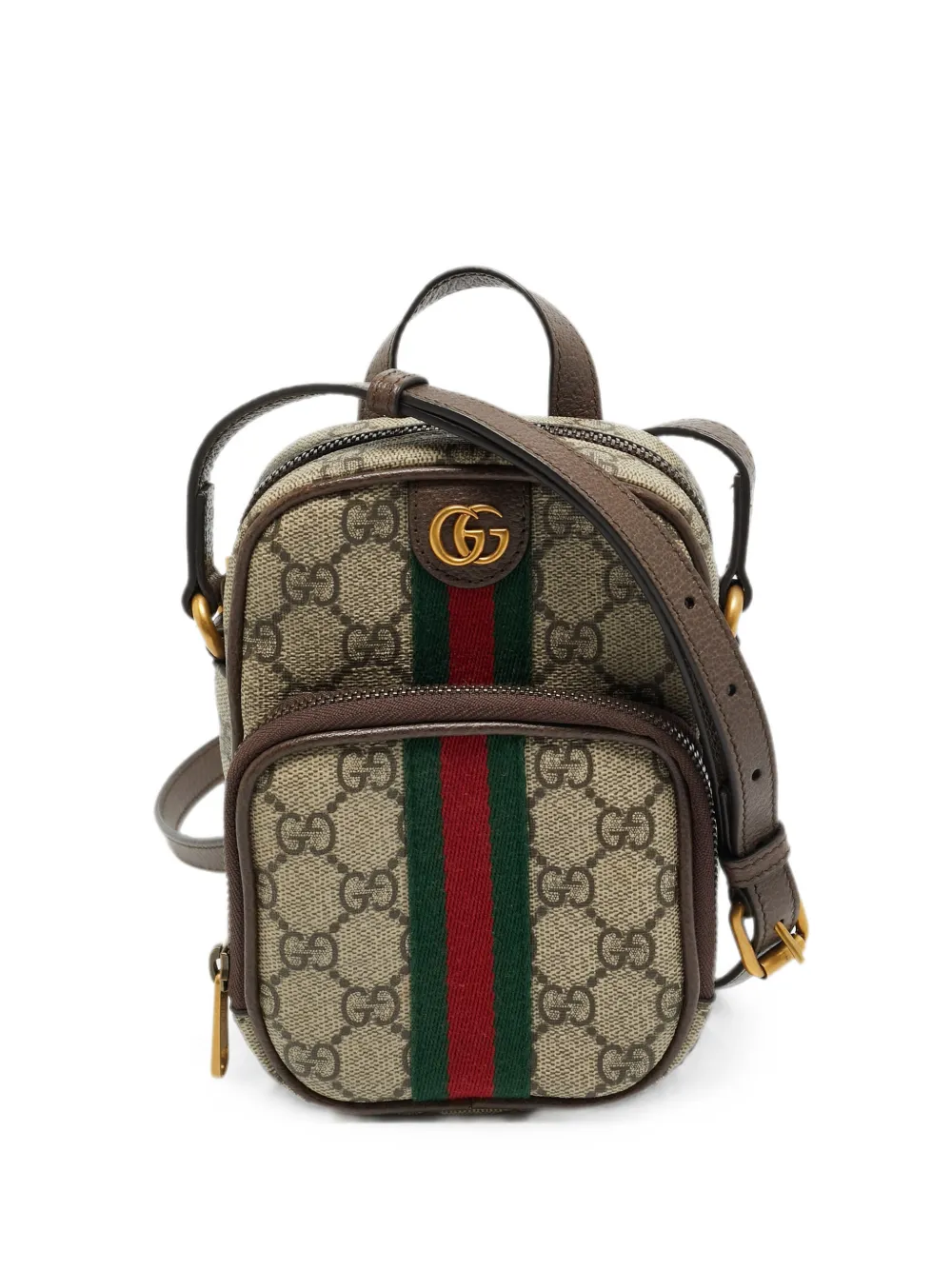 Gucci Pre-Owned Ophidia GG supreme crossbody bag - Nude