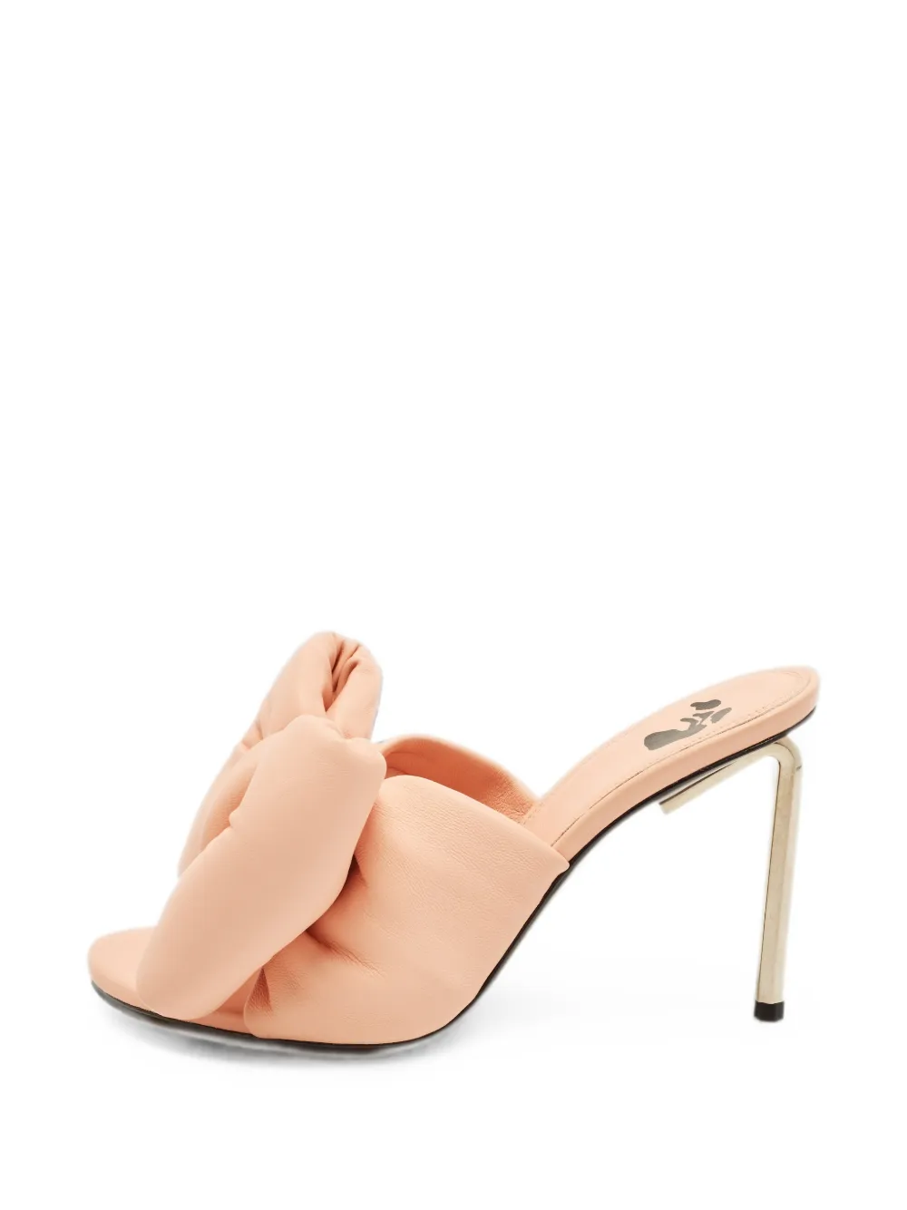 Off-White Pre-Owned padded-bow heeled sandals - Rosa