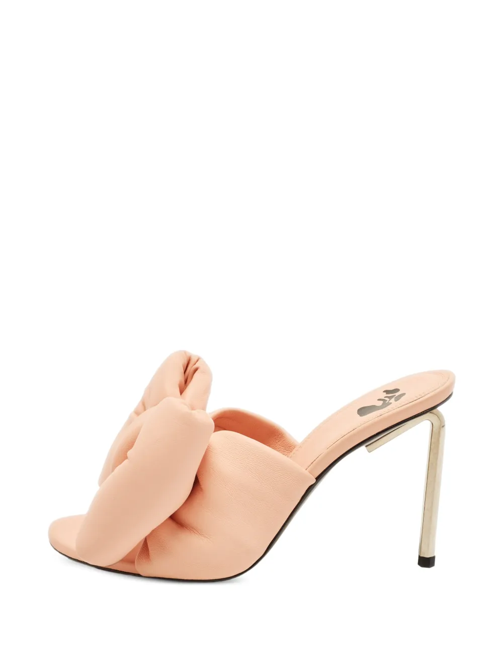 Off-White Pre-Owned padded-bow heeled sandals - Rosa