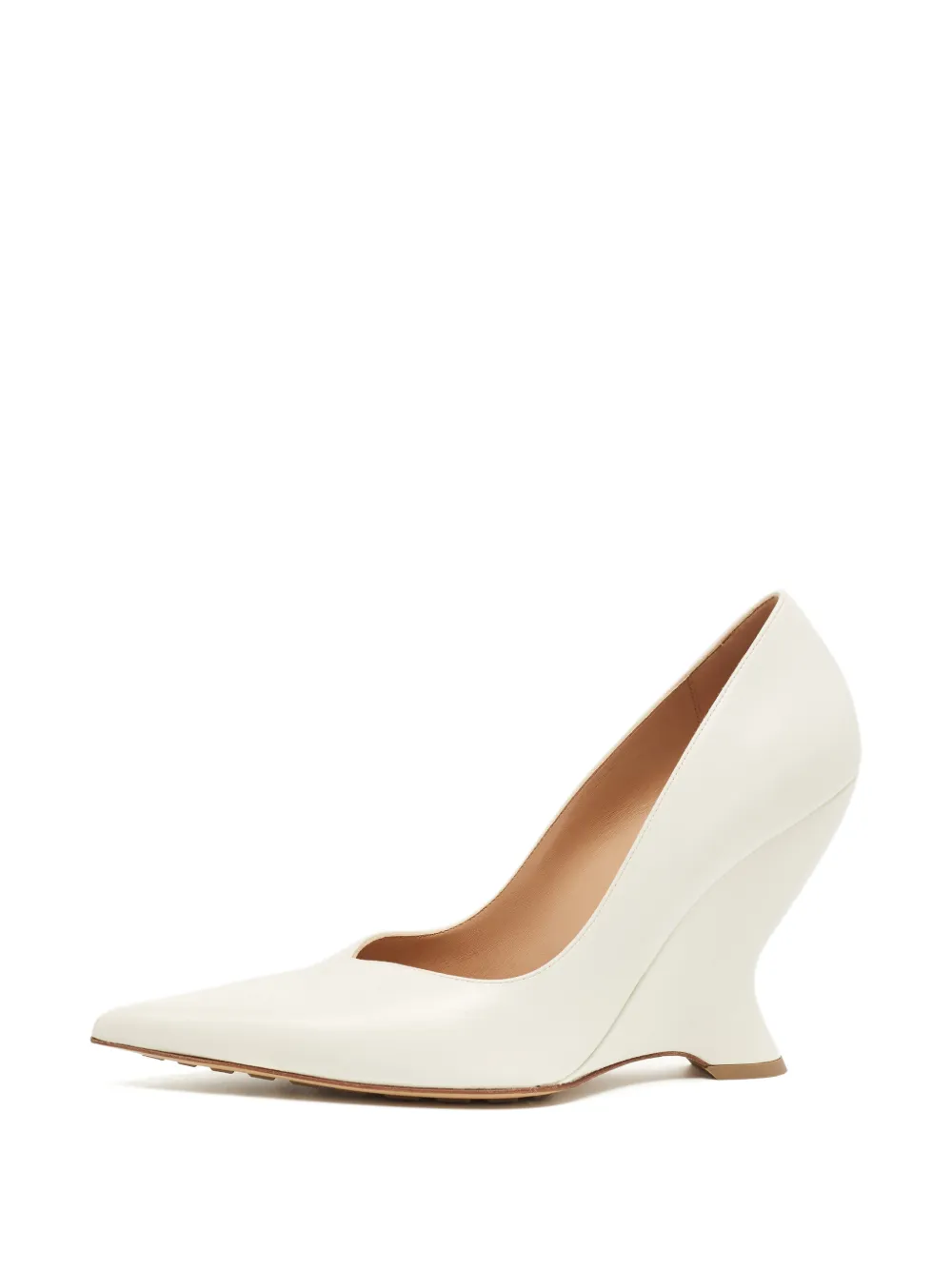 Bottega Veneta Pre-Owned Punta sculptural wedge pumps - Toni neutri