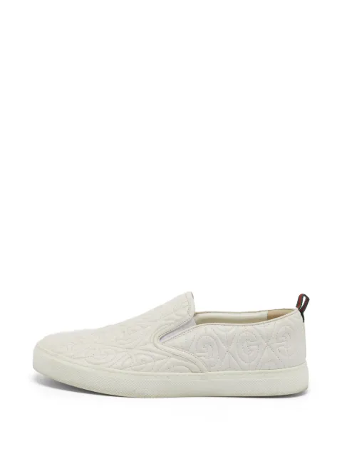 Gucci Pre-Owned tenis slip-on Rhombus