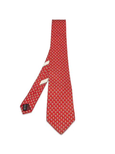Ferragamo Pre-Owned Stropdas met print