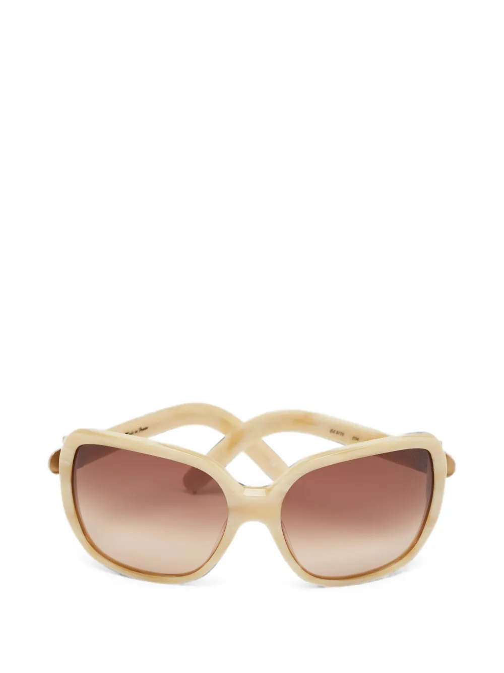 Chloé Pre-Owned CL2173 oversized sunglasses - Nude