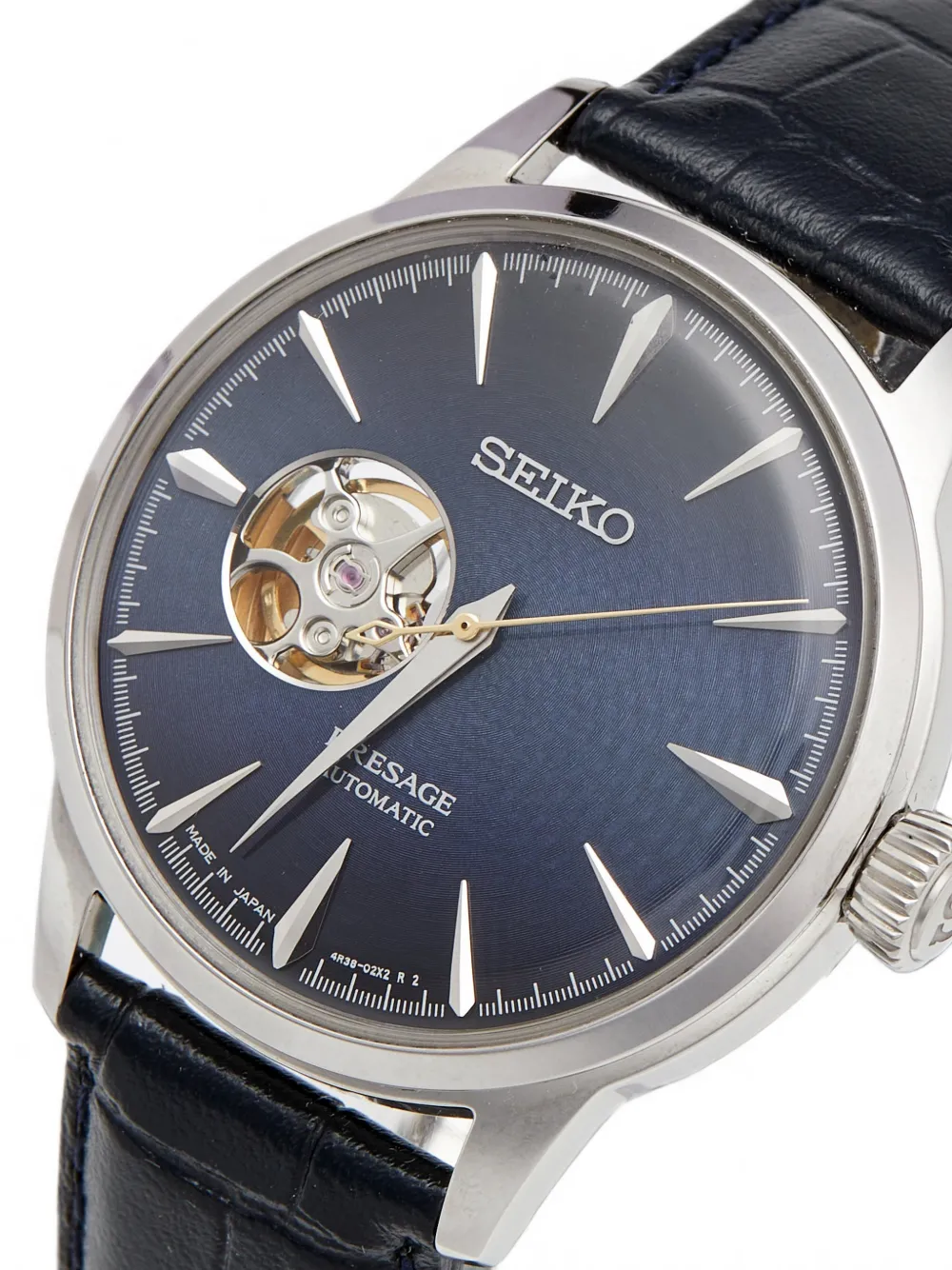 SEIKO PREOWNED Presage Open Heart 40.5mm watch - Blu