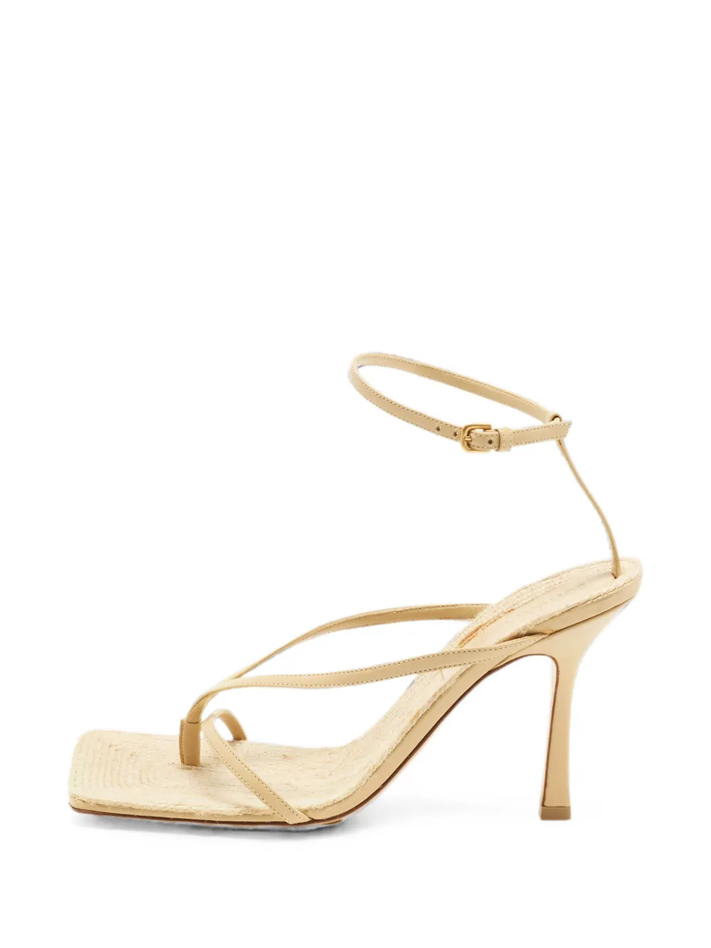 Bottega Veneta Pre-Owned Stretch heeled sandals - Nude