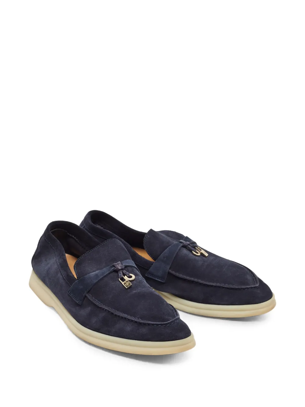 Loro Piana Pre-Owned Summer Walk Loafers | ブルー | FARFETCH JP