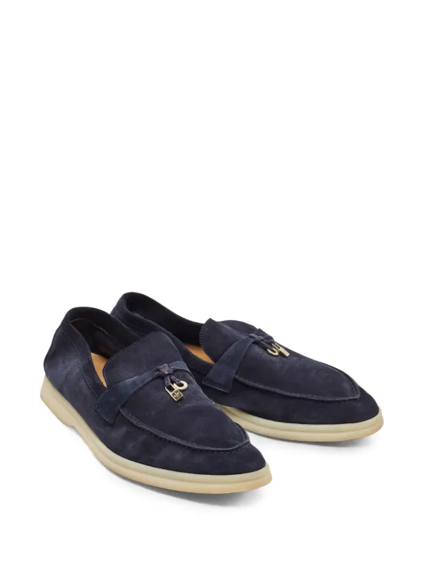 Loro Piana Pre-Owned Summer Walk Loafers | ブルー | FARFETCH JP