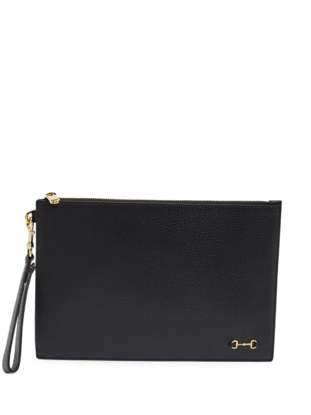 Gucci Pre-Owned Horsebit wristlet clutch bag - Nero