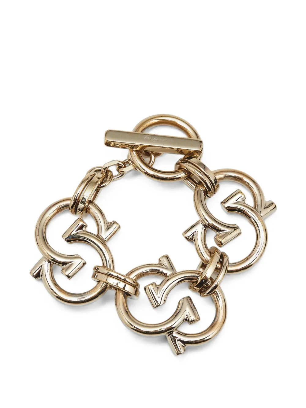 Ferragamo Pre-Owned Gancini chain-link bracelet - Oro