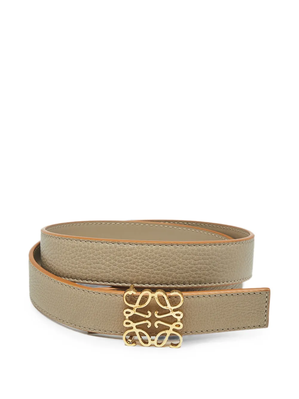 Loewe Pre-Owned Anagram reversible belt - Nude