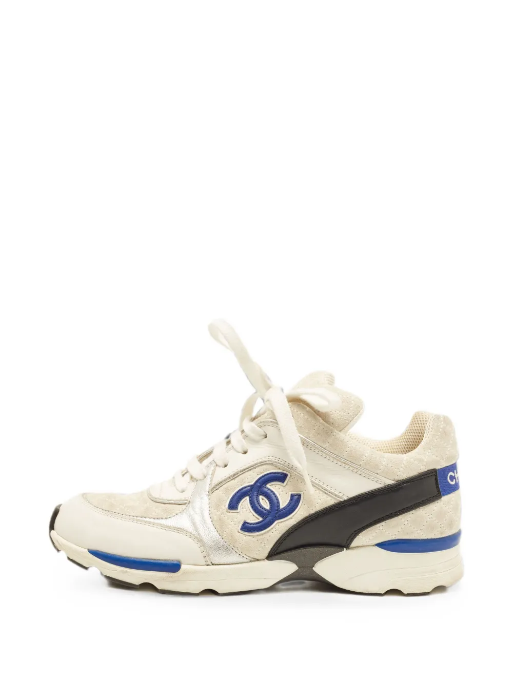 CHANEL Pre-Owned CC-logo low-top sneakers - Nude